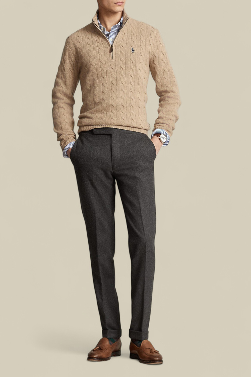 תמונת כל הלוק של סריג צמר